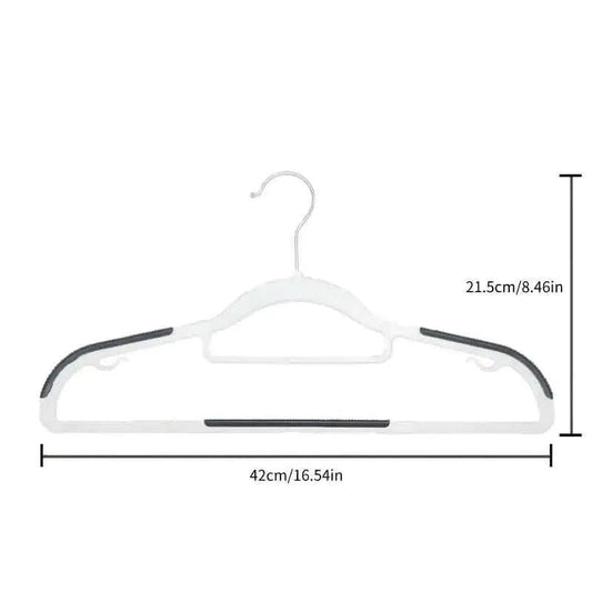 10-Pack: Heavy-Duty Plastic Anti-Skid Clothes Hangers DailySale Default Title Default Title-