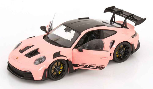 Solido 2024 Porsche 911 992 GT3 RS Pink w/ Black Wheels and Deco 1:18