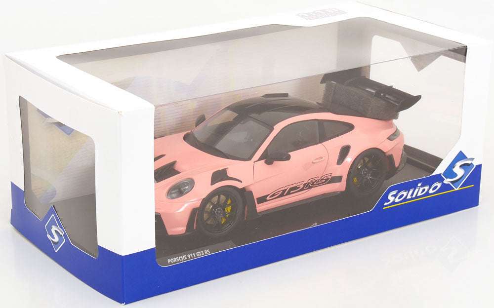 Solido 2024 Porsche 911 992 GT3 RS Pink w/ Black Wheels and Deco 1:18 STM Diecast Default Title Default Title-