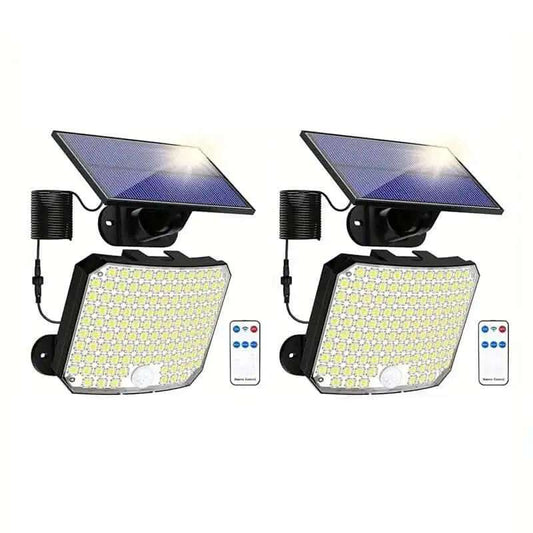 118 LED Solar Motion Sensor Flood Lights with Remote Control Cartsfy Inc.