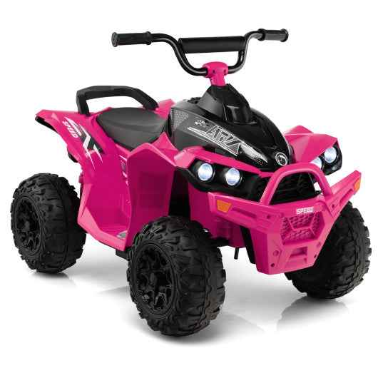 12V Kids Ride On ATV with High/Low Speed and Comfortable Seat-Pink Cartsfy Inc.