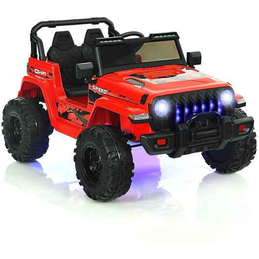 12V Kids Ride-on Jeep Car with 2.4 G Remote Control-Red Cartsfy Inc.