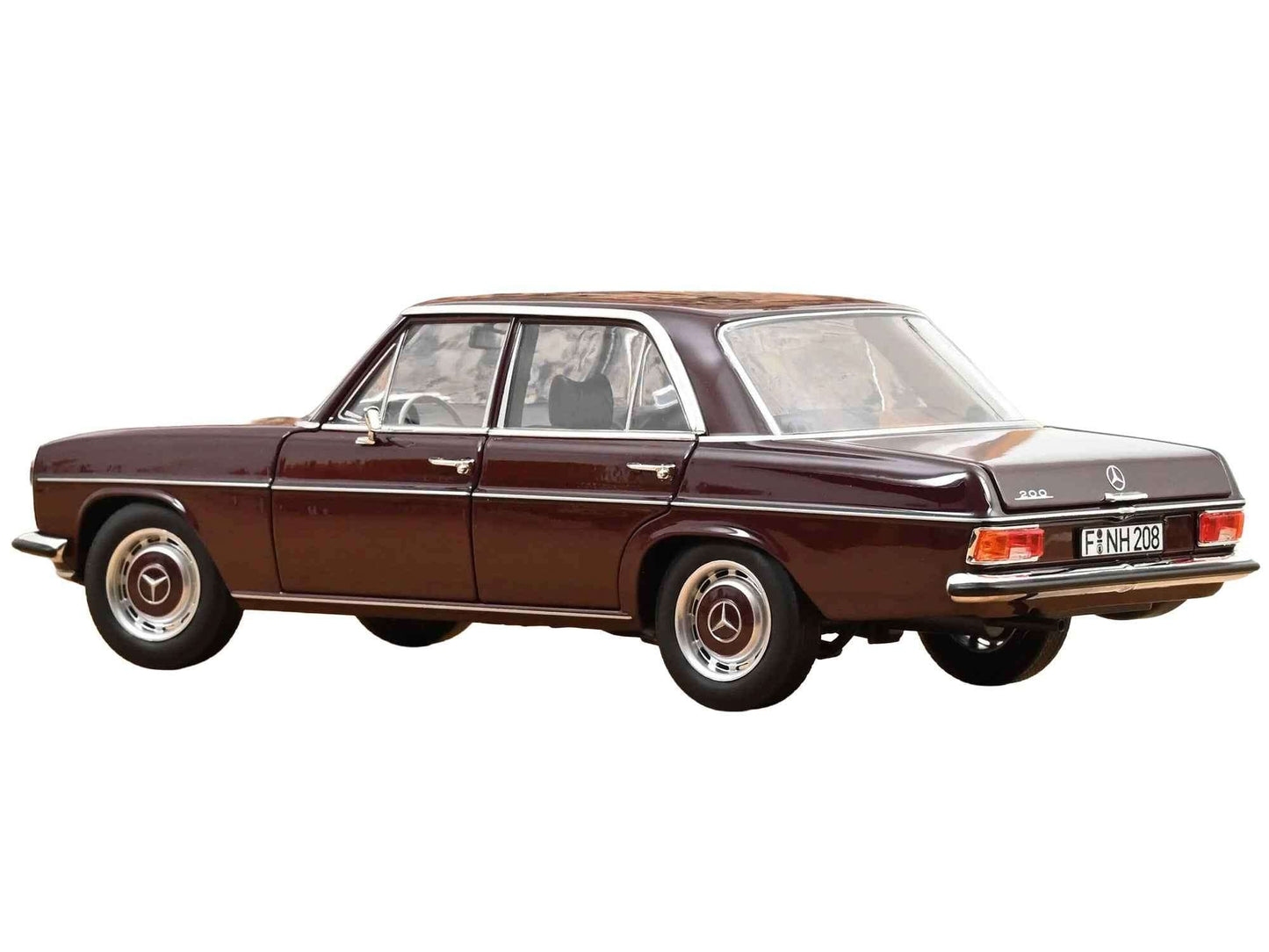 1968 Mercedes-Benz 200 Dark Red Brown 1/18 Diecast Model Car by Norev Miniature Motors Default Title Default Title-