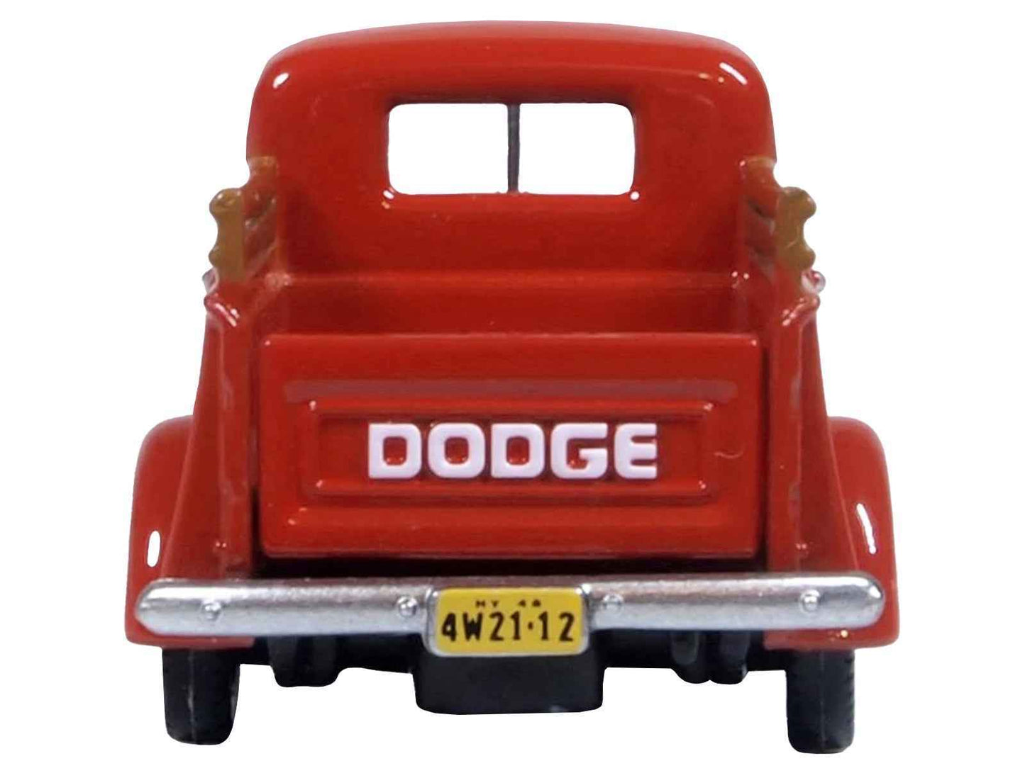 1948 Dodge B-1B Pickup Truck Red 1/87 (HO) Scale Diecast Model Car by Oxford Diecast Cartsfy Inc.