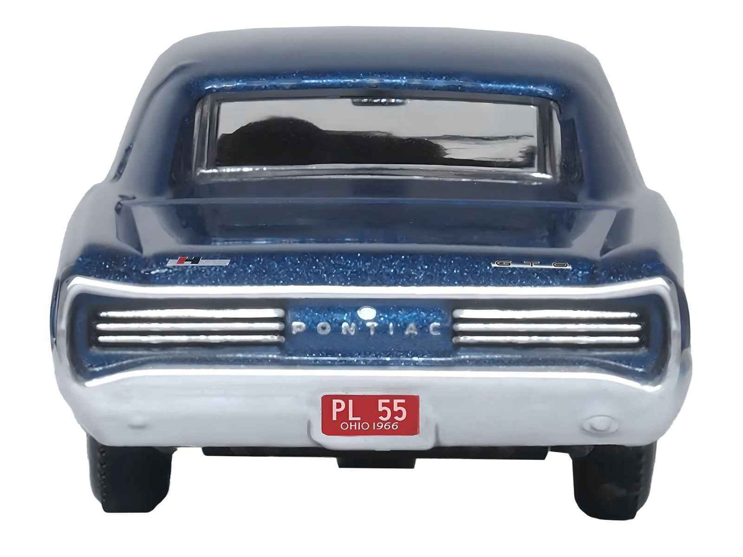 1966 Pontiac GTO Fontaine Blue Metallic 1/87 (HO) Scale Diecast Model Car by Oxford Diecast Cartsfy Inc.
