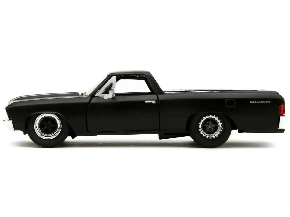 1967 Chevrolet El Camino Matt Black "Fast & Furious" Series 1/32 Diecast Model Car by Jada Cartsfy Inc.