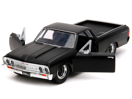 1967 Chevrolet El Camino Matt Black "Fast & Furious" Series 1/32 Diecast Model Car by Jada Cartsfy Inc.