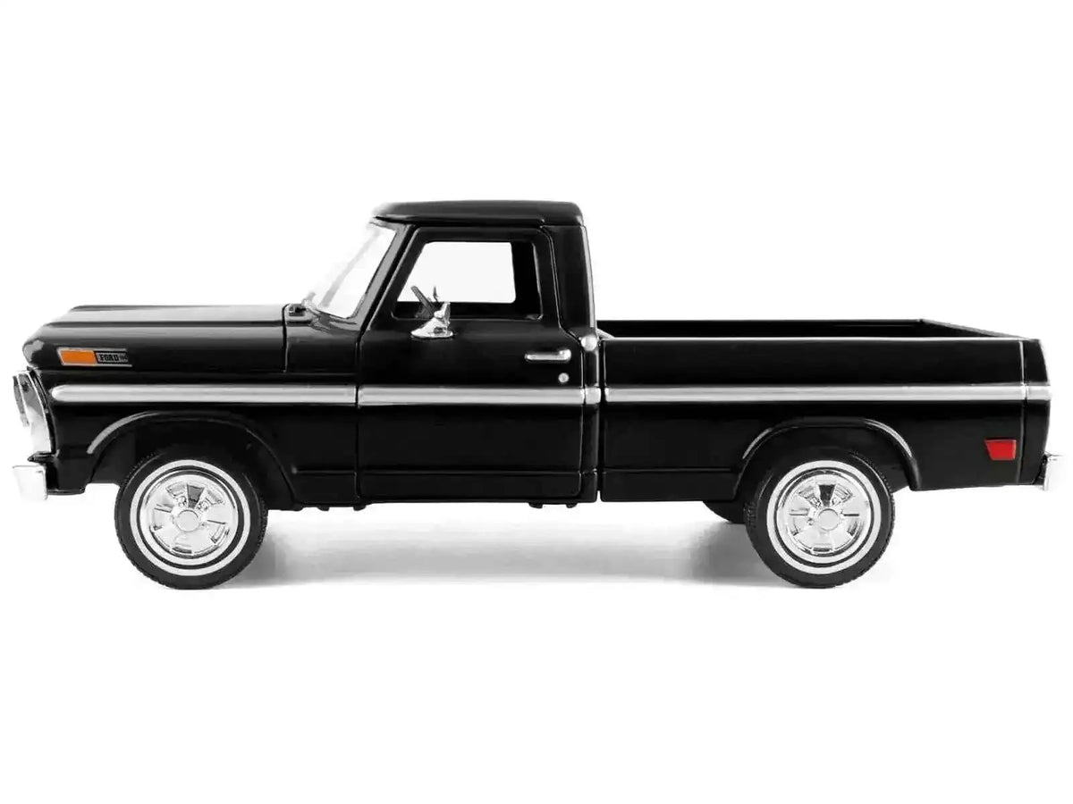 1972 Ford F-100 Pickup Truck Black "Timeless Legends" Series 1/24 Diecast Model Car by Motormax Cartsfy Inc.