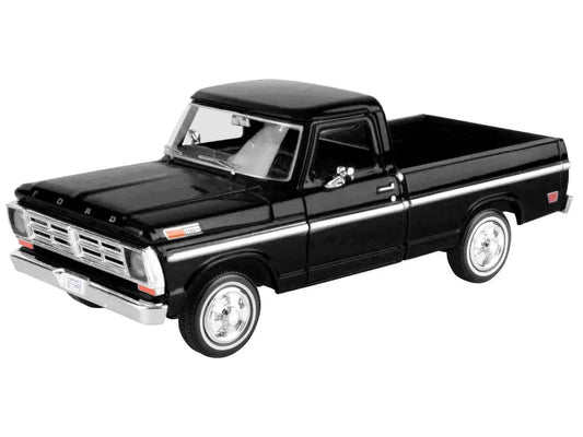 1972 Ford F-100 Pickup Truck Black "Timeless Legends" Series 1/24 Diecast Model Car by Motormax Miniature Motors Default Title Default Title-