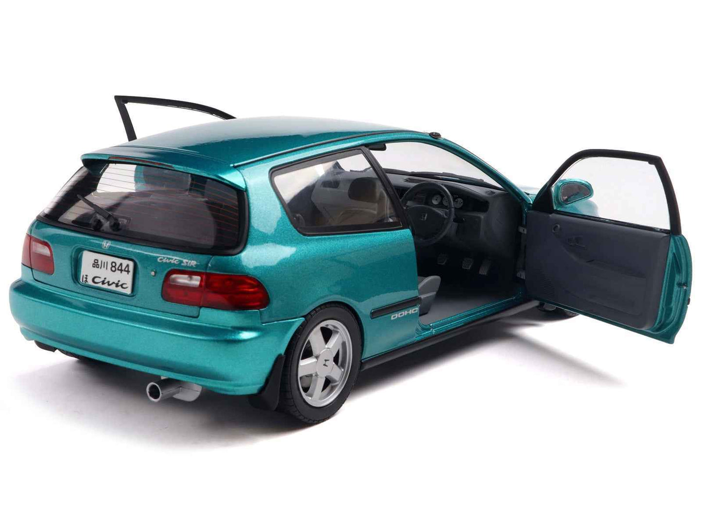 1991 Honda Civic (EG6) RHD (Right Hand Drive) Aztec Green Metallic 1/18 Diecast Model Car by Solido Miniature Motors Default Title Default Title-