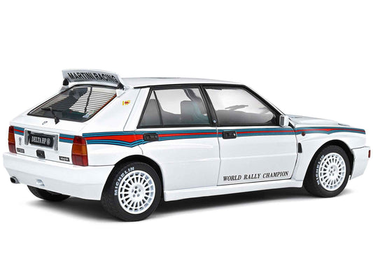 1992 Lancia Delta HF Integrale Evo 1 Martini 6 White with Blue and Red Stripes "World Rally Champion - Martini Racing" 1/18 Diecast Model Car by Solido Cartsfy Inc.