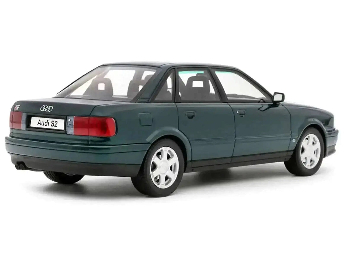 1993 Audi S2 Sedan Emerald Green Metallic Limited Edition to 2000 pieces Worldwide 1/18 Model Car by Otto Mobile Cartsfy Inc.