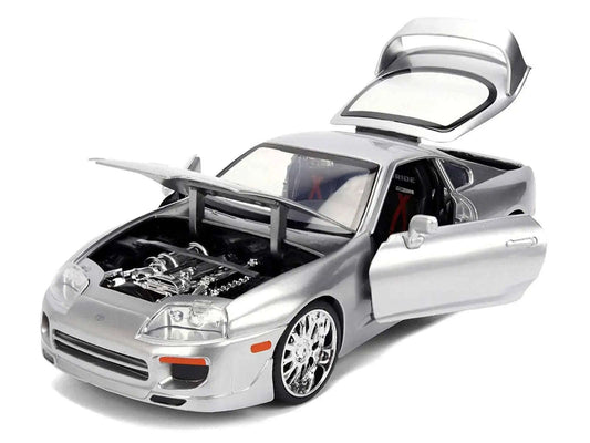 1995 Toyota Supra Silver Metallic "JDM Tuners" Series 1/24 Diecast Model Car by Jada Cartsfy Inc.