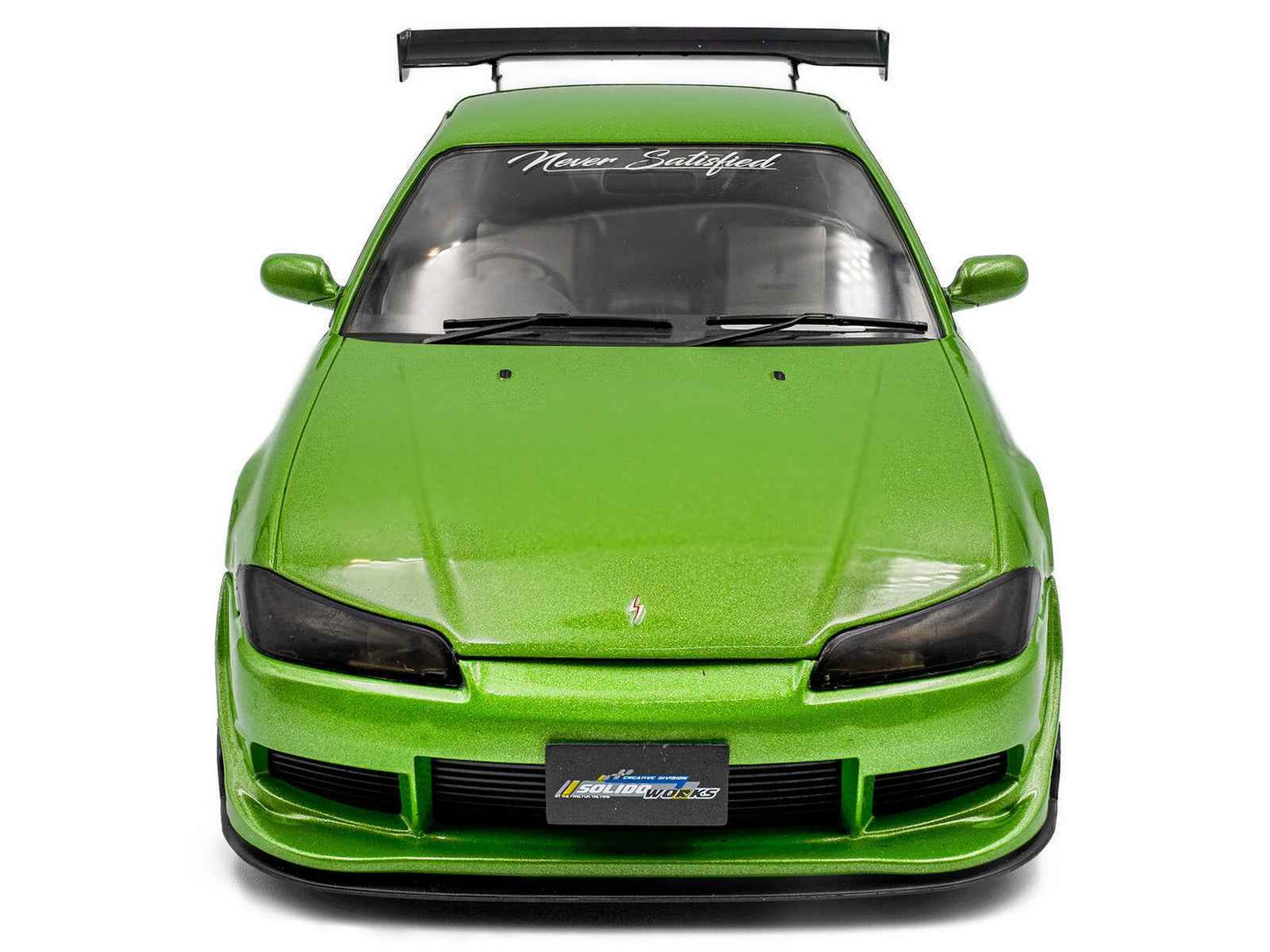 1999 Nissan Silvia S15 Spec-R Aero RHD (Right Hand Drive) "Never Satisfied" Green Metallic 1/18 Diecast Model Car by Solido Miniature Motors Default Title Default Title-