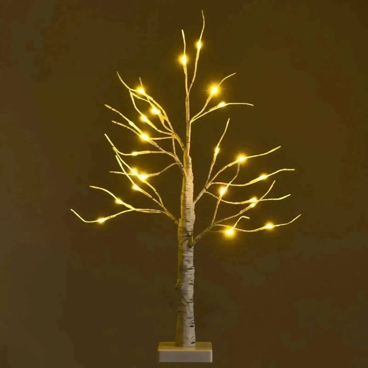 2 Feet Pre-lit White Twig Birch Tree Battery Powered for Christmas Holiday Cartsfy Inc.