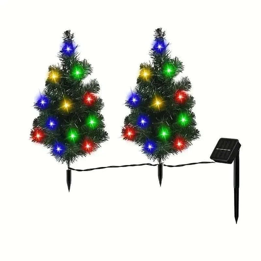 2-in-1 Solar Christmas Tree Lawn Light Cartsfy Inc.