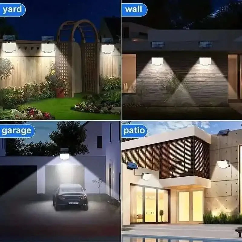 2-Pack: 200-LED/3Modes Upgraded Split Solar Motion Sensor Light Outdoor with Remote DailySale Default Title Default Title-
