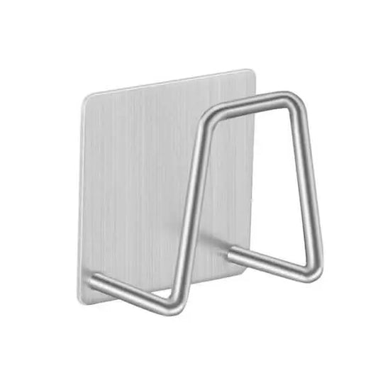 Stainless steel sink sponge holder, chrome U-shaped frame stand