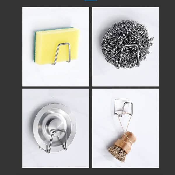 2 - Pack: Kitchen Stainless Steel Sink Sponge Holder - Cartsfy Inc.