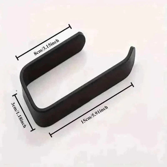 2-Pack: No-Drill Self-Adhesive Toilet Paper Holder – Black & White Cartsfy Inc.