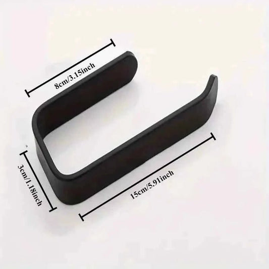 2 - Pack: No - Drill Self - Adhesive Toilet Paper Holder – Black & White - Cartsfy Inc.