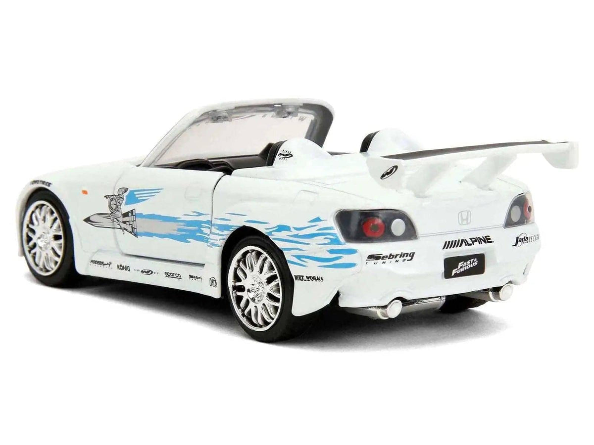 2001 Honda S2000 Convertible White with Graphics "Fast & Furious Remix - 25th Anniversary" Series 1/32 Diecast Model Car by Jada Miniature Motors Default Title Default Title-