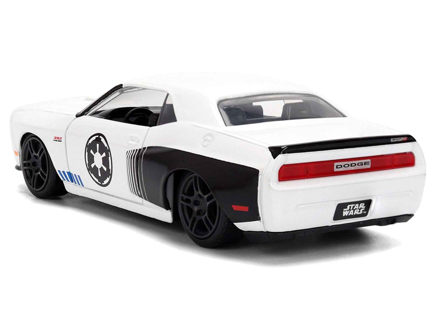 2012 Dodge Challenger SRT8 "Stormtrooper" Livery White with Graphics "Star Wars" Franchise "Hollywood Rides" Series 1/32 Diecast Model Car by Jada Miniature Motors Default Title Default Title-