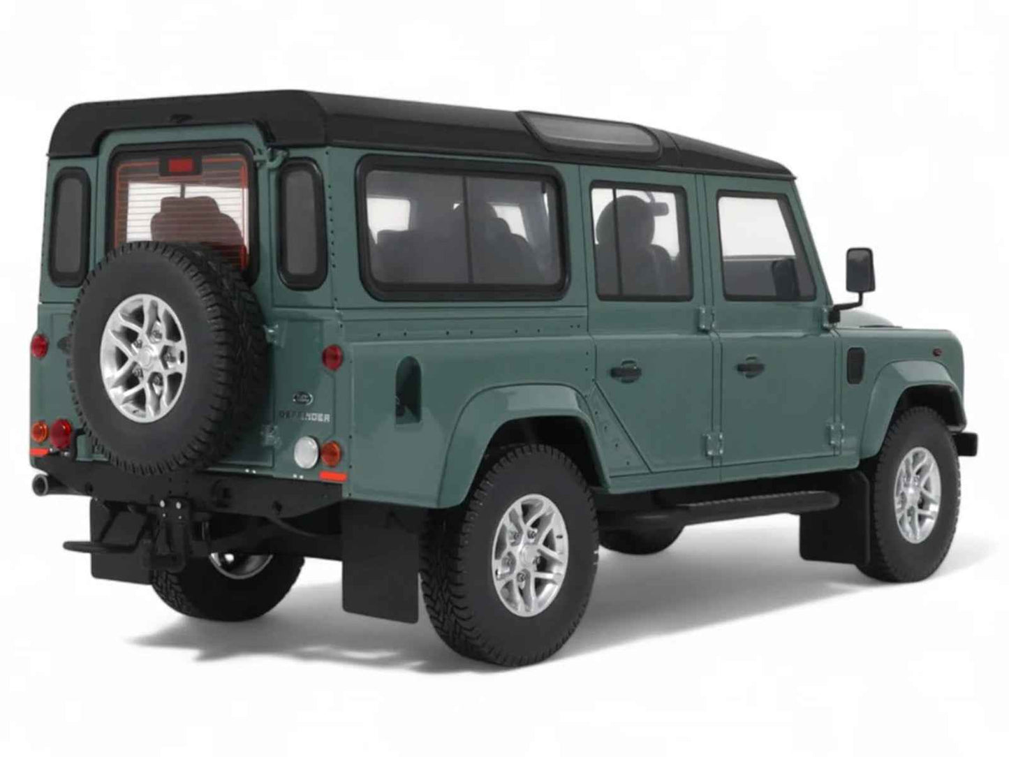 2016 Land Rover Defender 3 Station Wagon Green with Black Top 1/18 Model Car by GT Spirit Miniature Motors Default Title Default Title-