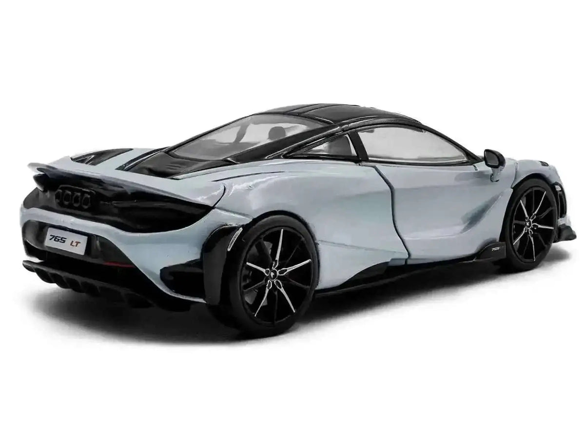 2020 McLaren 765LT Ceramic Gray with Black Top 1/43 Diecast Model Car by Solido Cartsfy Inc.