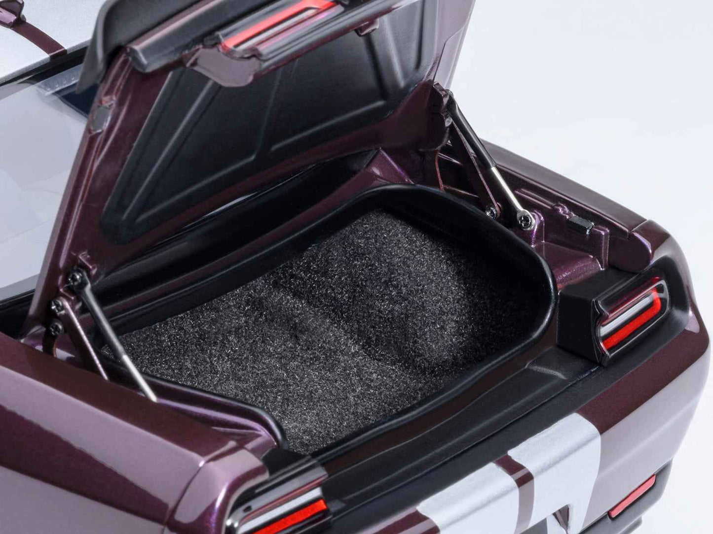 2022 Dodge Challenger SRT Jailbreak Hellraisin Purple with White Stripes 1/18 Model Car by Autoart Cartsfy Inc.