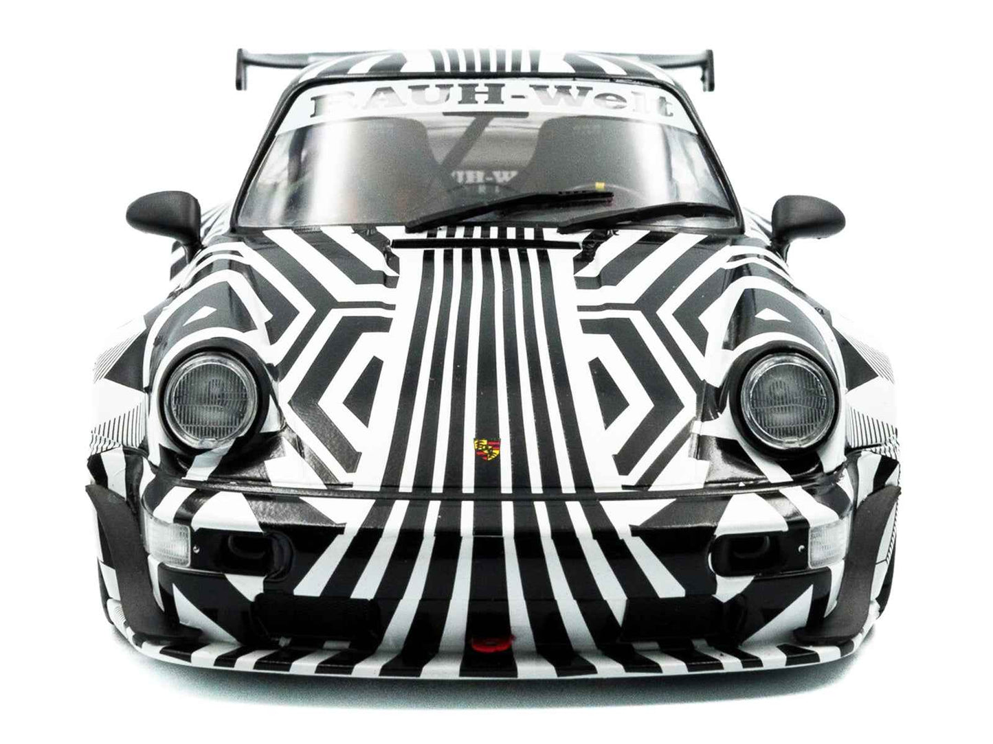 2022 RWB Bodykit #13 "The Zebra" Black and White Striped 1/18 Diecast Model Car by Solido Miniature Motors Default Title Default Title-