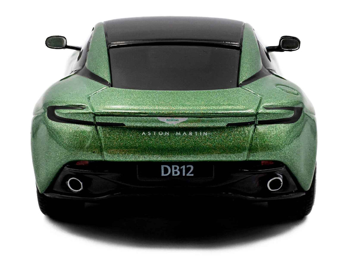 2023 Aston Martin DB12 Coupe Iridescent Emerald Metallic with Black Top 1/43 Diecast Model Car by Solido Cartsfy Inc.