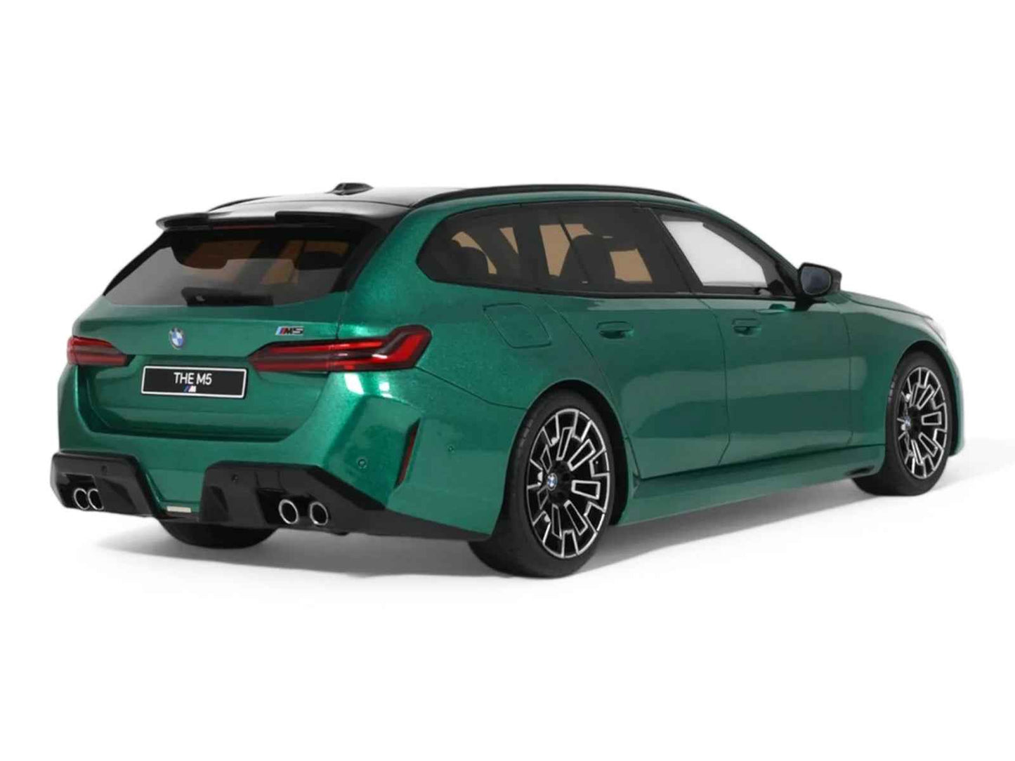 2024 BMW M5 Touring (G99) Isle of Man Green Metallic with Black Top 1/18 Model Car by GT Spirit Miniature Motors Default Title Default Title-