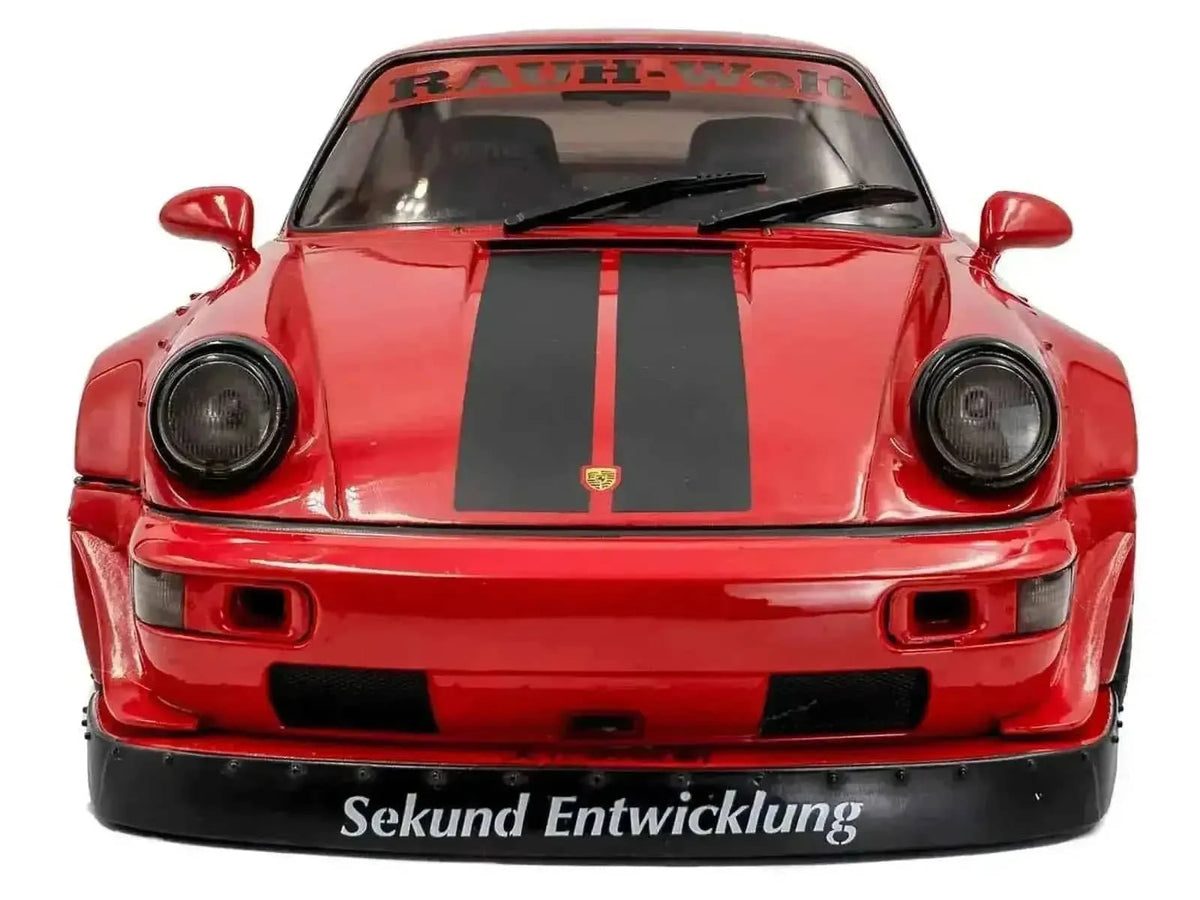 2024 RWB Bodykit "Taikano Kaishin" Red with Black Stripes 1/18 Diecast Model Car by Solido Cartsfy Inc.