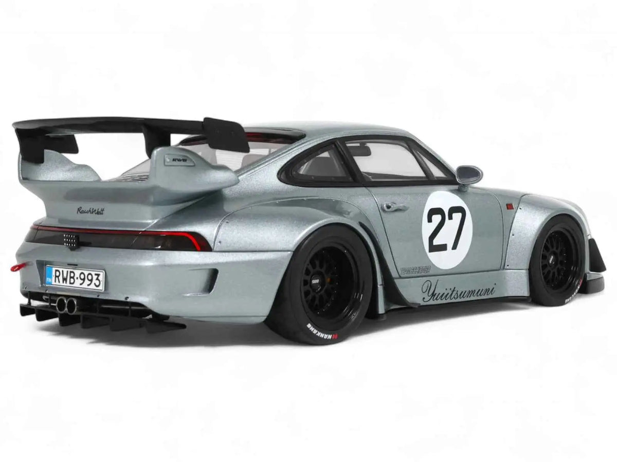 2024 RWB Yuiitsumuni #27 Silver Metallic 1/18 Model Car by GT Spirit Cartsfy Inc.