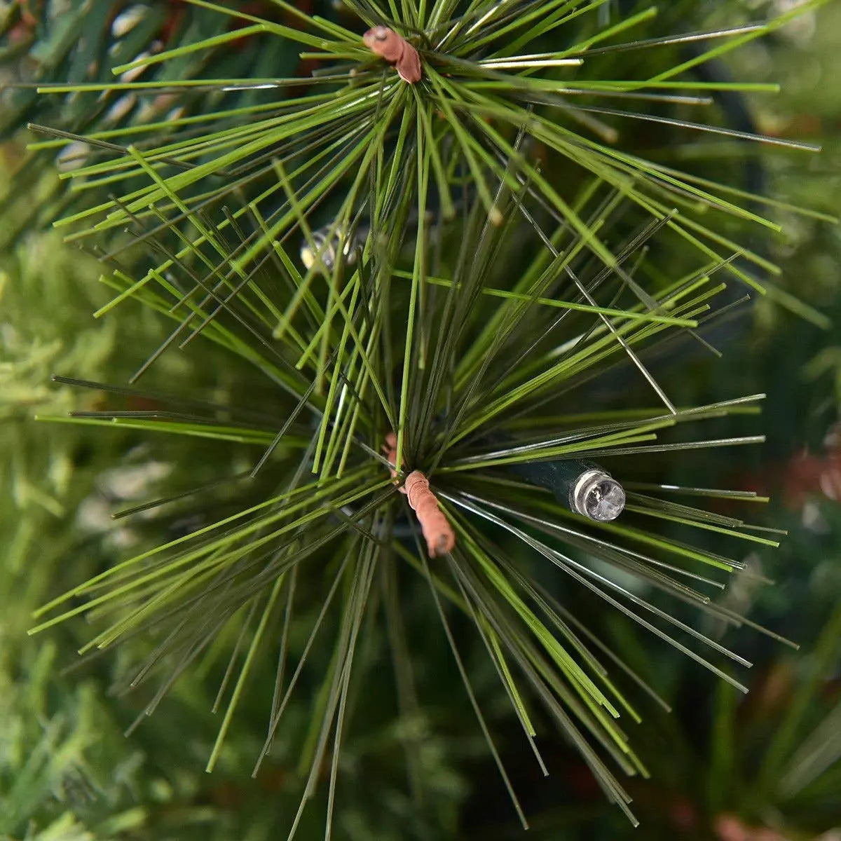 LED Christmas Tree with Red Berries Pine Cones