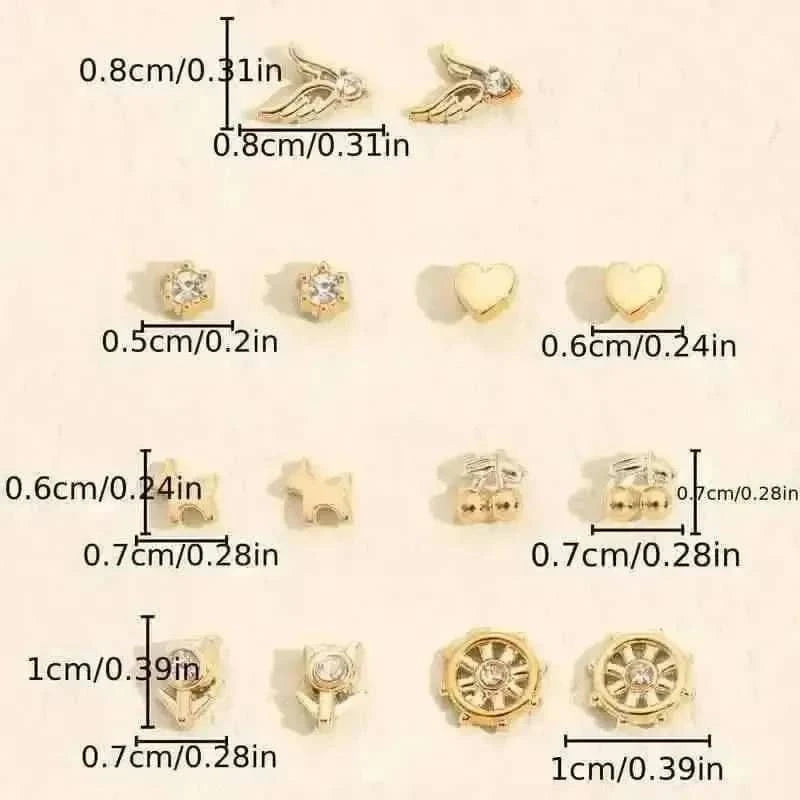36-Pairs: Women's Fashion Earrings Set - Assorted Heart, Flower, Geometric & More DailySale Default Title Default Title-