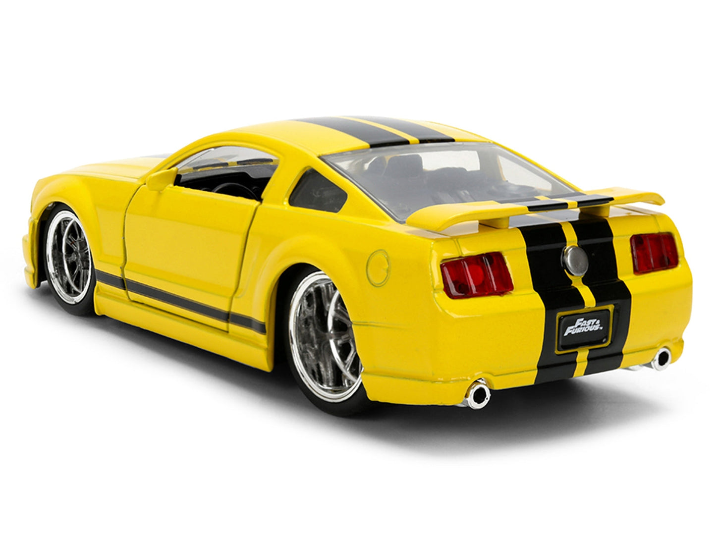 2006 Ford Mustang GT Yellow with Black Stripes "Fast & Furious 25 Years" Series 1/32 Diecast Model Car by Jada Miniature Motors Default Title Default Title-