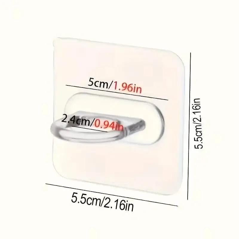 4-Pack Clear Adhesive Utility Hooks DailySale Default Title Default Title-