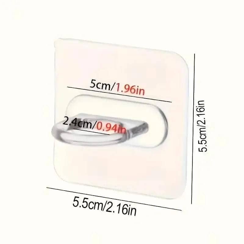 4-Pack Clear Adhesive Utility Hooks DailySale Default Title Default Title-