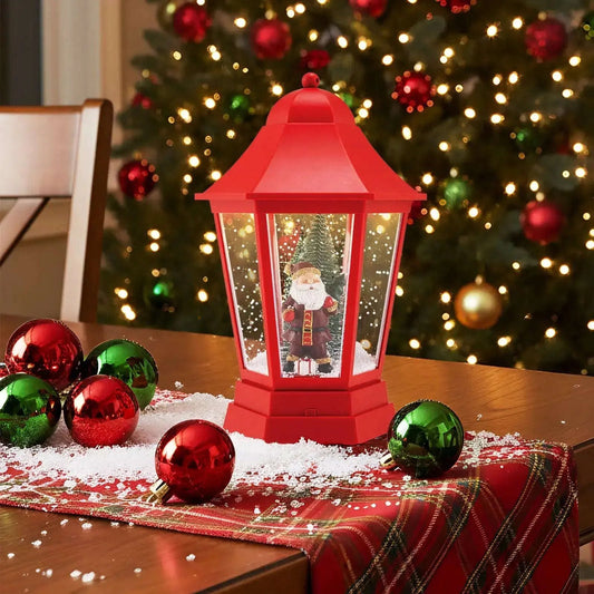 5.3 Feet Musical Christmas Street Lamp with 60 Warm White LED Lights-Red Cartsfy Inc.