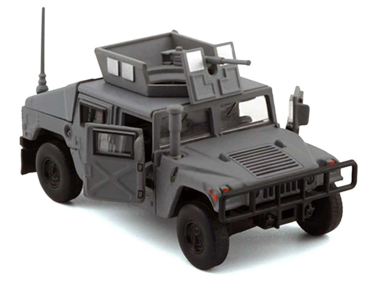 HUMVEE 4-CT Military Vehicle Matt Gray with Alternative Tops 1/64 Diecast Model Car by BM Creations Miniature Motors Default Title Default Title-