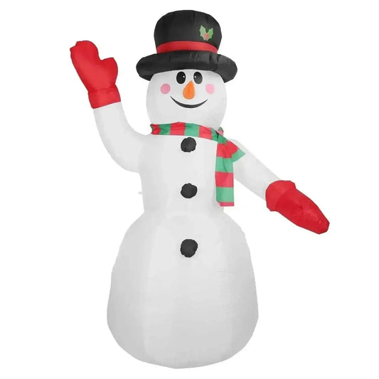 7.9ft Christmas Inflatable Giant Snowman Blow Up with LED Lights Hat Scarf Cartsfy Inc.