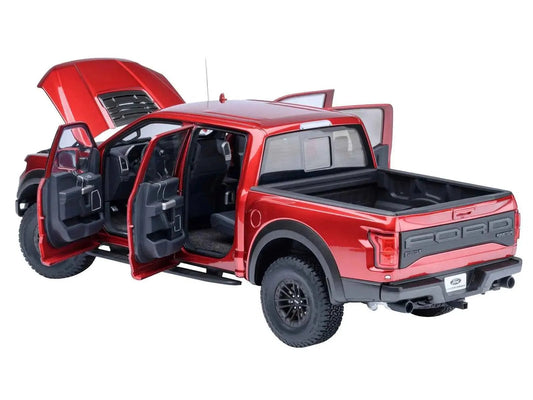 2019 Ford F-150 Raptor Pickup Truck Ruby Red Metallic 1/18 Model Car by Autoart Miniature Motors Default Title Default Title-