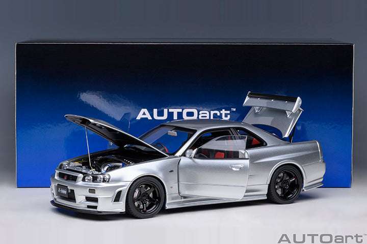 AUTOart 2001 Nissan Skyline GT-R (R34) Z-Tune Silver 1:18 STM Diecast Default Title Default Title-
