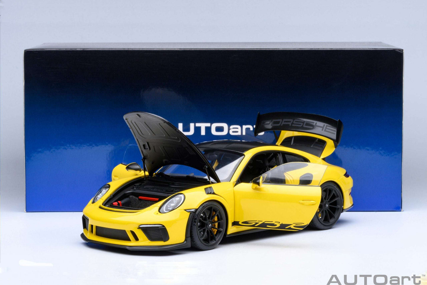AUTOart Porsche 911 991.2 GT3 RS w/ Weissach Pkg Racing Yellow 1:18 STM Diecast Default Title Default Title-