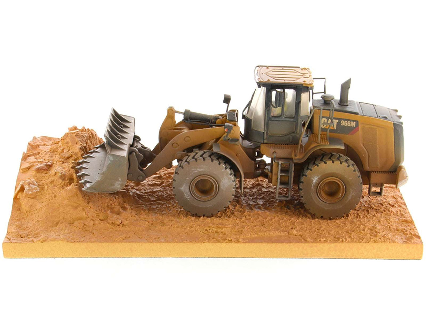 CAT Caterpillar 966M Wheel Loader with Operator (Dirty Version) "Weathered" Series 1/50 Diecast Model by Diecast Masters Miniature Motors Default Title Default Title-