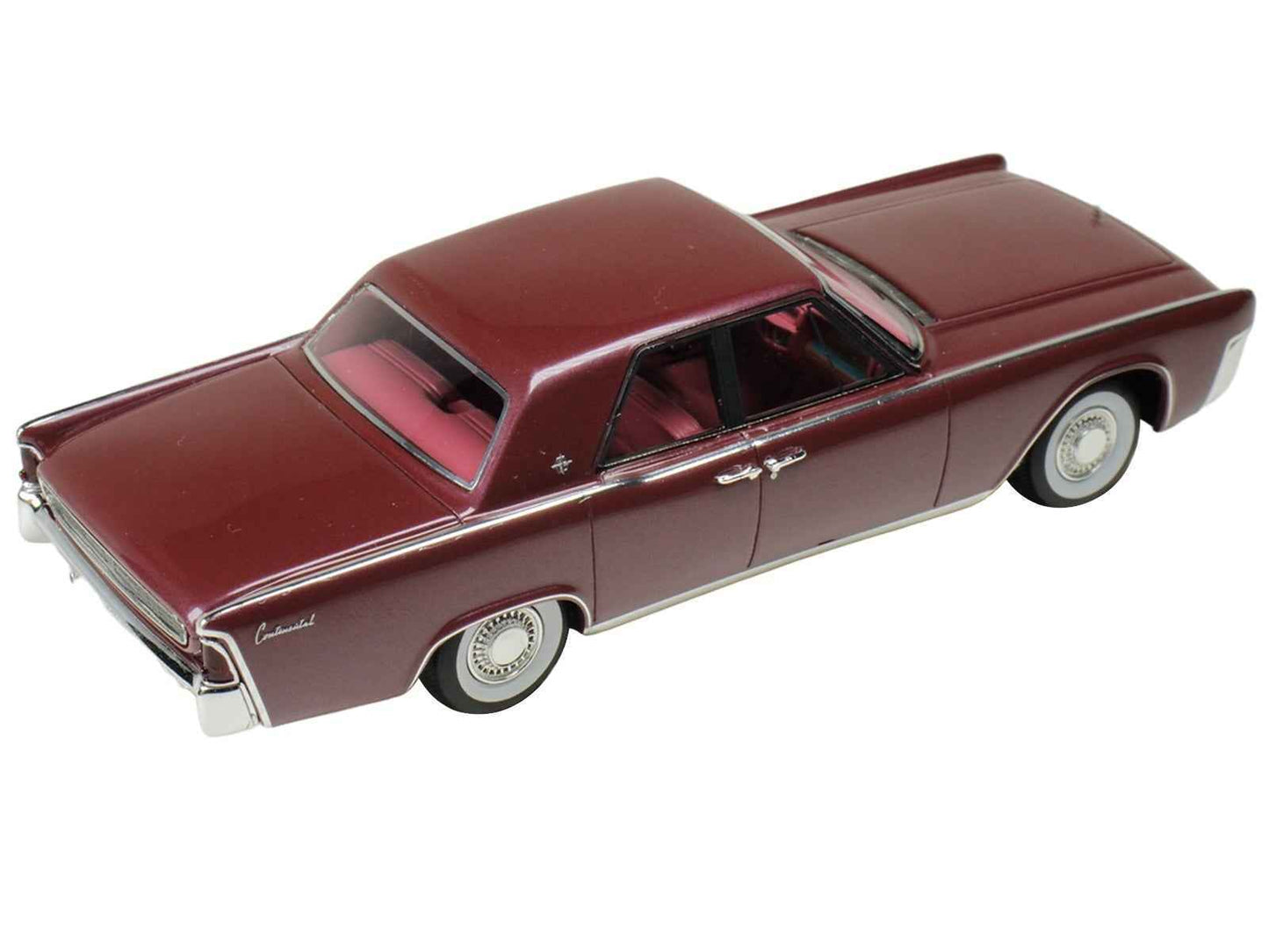 1962 Lincoln Continental Royal Red Metallic with Red Interior Limited Edition to 200 pieces Worldwide 1/43 Model Car by Goldvarg Collection Miniature Motors Default Title Default Title-