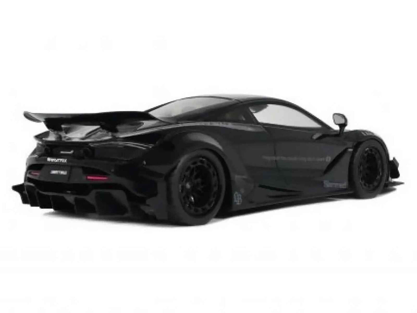 2023 McLaren 720S "LB-Works - Liberty Walk" Black 1/18 Model Car by GT Spirit Miniature Motors Default Title Default Title-