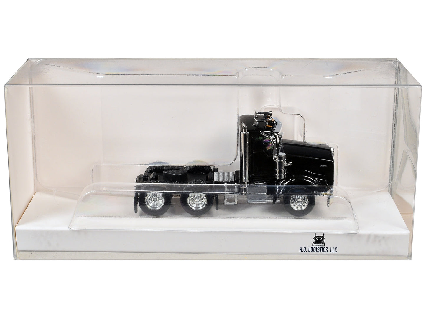 Kenworth T800 Day Cab Black 1/87 (HO) Scale Plastic Model Car by HO Logistics Miniature Motors Default Title Default Title-